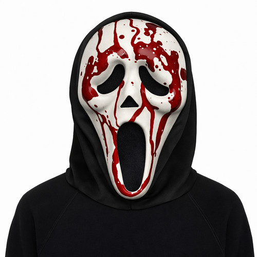 Bloody ghost face mask - mask, horror