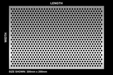 R5 T8 - Custom Size 5mm diameter Perforated Sheet - 3mm thick - No sharp edge