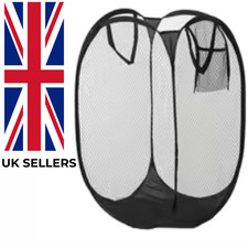 Laundry Bag Pop Up Washing Foldable Mesh Hamper Basket Clothes Storage Portable