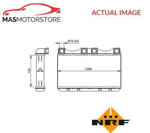 Heater radiator exchanger lhd - radiator,