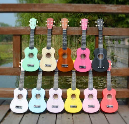 Basswood ukulele portable - 21'',