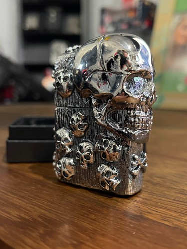 Zippo japanese skulls - zippo, 3d