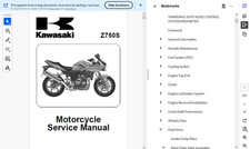 Kawasaki Z750S 2005 Workshop