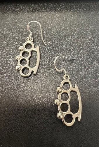Brass knuckle earrings usa - knuckle,