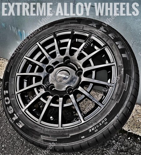 Black sport alloy wheels - black,