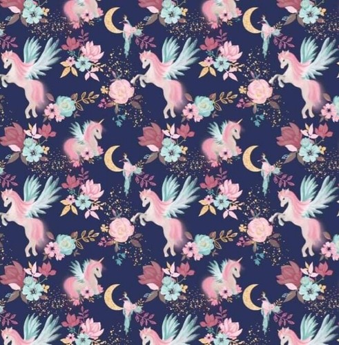 100 cotton fabric unicorn - 100%,