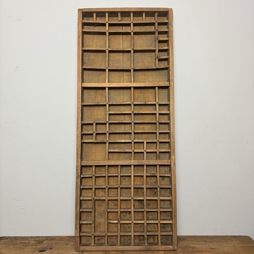 Vintage wooden printers tray - wooden,