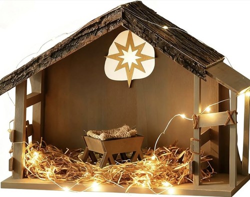 Led lighted wooden - 15.6”,