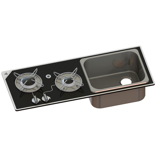 Navy load sink hob combi - navy,