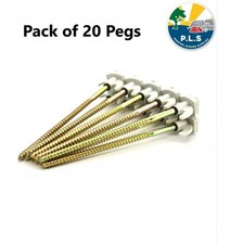 20 x Rock Tent Pegs Screw-In