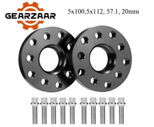 2x 20mm Hubcentric Black Wheel