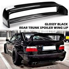 BMW E36 2DR 4DR & M3 GT STYLE HIGH REAR BOOT TRUNK SPOILER WING GLOSS BLACK ABS
