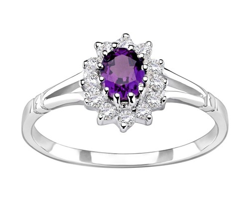 Sterling silver amethyst - sterling,