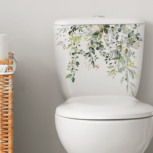 Plant toilet sticker bathroom - toilet,