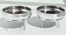 Pair Large Sterling Silver