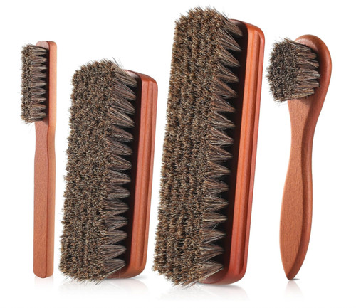 Pcs horsehair shoe - brush, set