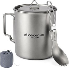 Odoland Titanium Camping Mug