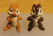 FIGURE Disney CHIP & DALE 2" Small Mini Doll Fun Plastic Toy Chipmunk