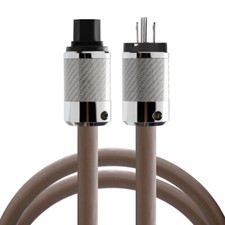 YARBO SP-1100PW OCC Power Cord Rhodium Plated Plug US EU HiFi Mains Power Cable
