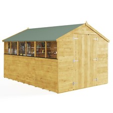 Garden Shed Apex Wooden Storage 4x6 - 12x8 T&G Window Windowless BillyOh Master