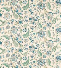 SANDERSON CURTAIN FABRIC 'NEWNHAM COURTNEY' 3M EUCALYPTUS/CADET BLUE
