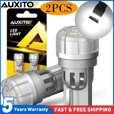 AUXITO 2x T10 LED License Plate Light Bulbs 6000K Super Bright White 168 2825