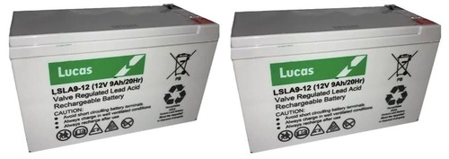 Two 12v 9ah bait - two,