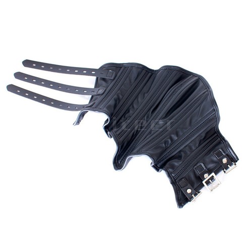Leather hood mask slave - pu,