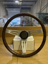Les Leston Classic Ford Car Woodrim Steering Wheel   Used 1960’s Vintage