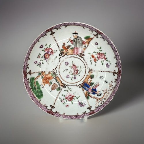18thc chinese export saucer - export,