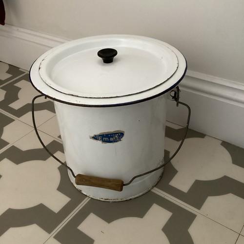 Vintage german white enamel - german,
