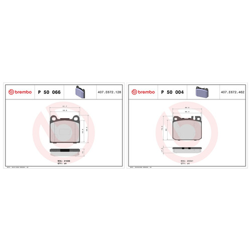 Brembo front rear pads fits - front,