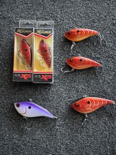 Fishing Lures Crankbaits Xcalibur Lot- XR25,XR50,XR75 Rayburn Red, Royal Shad