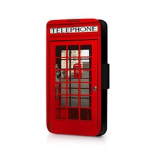 London Red Telephone Box Phone Flip Case For Samsung
