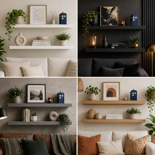 Modern floating shelf - floating, wall