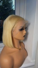 Blonde Full Frontal Wig Human
