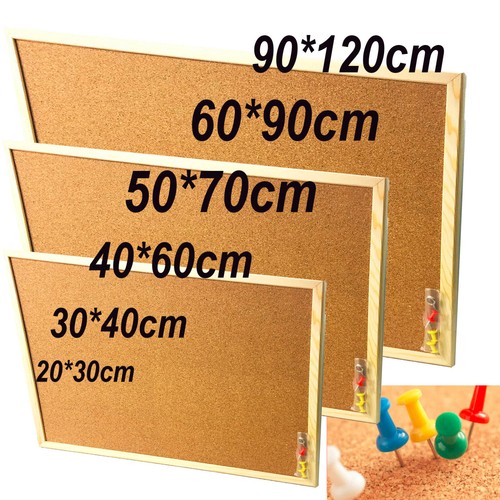 Natural cork pin notice board - cork,