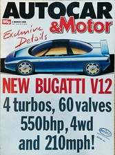 AUTOCAR MAGAZINE 01-MAR-89 -