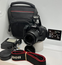 Canon EOS 600D 18-55mm IS II Lens 32GB SD 654 Shots Bag 2 batteries MINTY