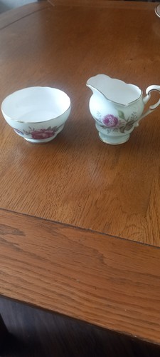 Vintage floral bone - bone, china
