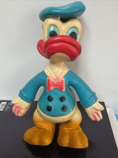 RARE Donald Duck Bendy Rubber Figure Made In Malaysia Toy Vintage