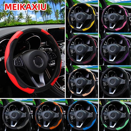 Leather car steering wheel - steering,