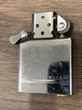 1x Zippo chrome petrol lighter insert replacement service part