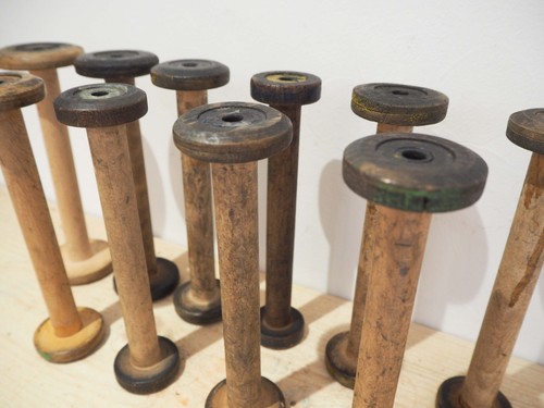Vintage wooden textile - vintage, factory