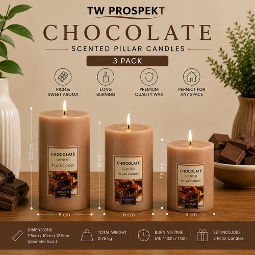 Pack chocolate scented - 3-pack,