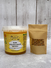 +GIFT 30g BEE POLLEN! RAW WILDFLOWER HONEY 100% ORGANIC 1,5KG (HARVEST 2025)