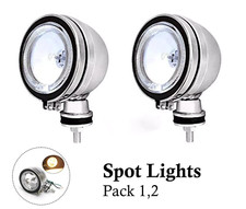 Chrome Halogen Spot Fog Lights