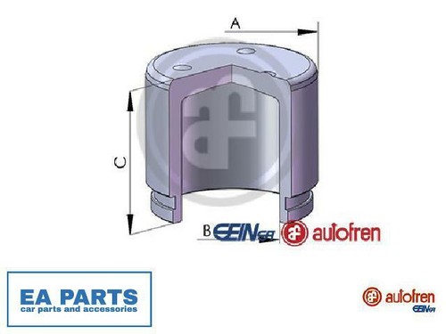 Piston brake caliper for - brake,