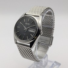 1977 Vintage Seiko 6309-8020 Slate Grey Automatic Watch w/ Bracelet