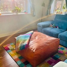 Moroccan Leather Coffee Table